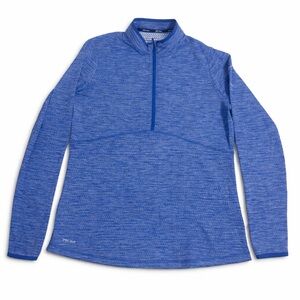 Nike Golf Women's Heathered Blue Long Sleeve Pullover Sweatshirt